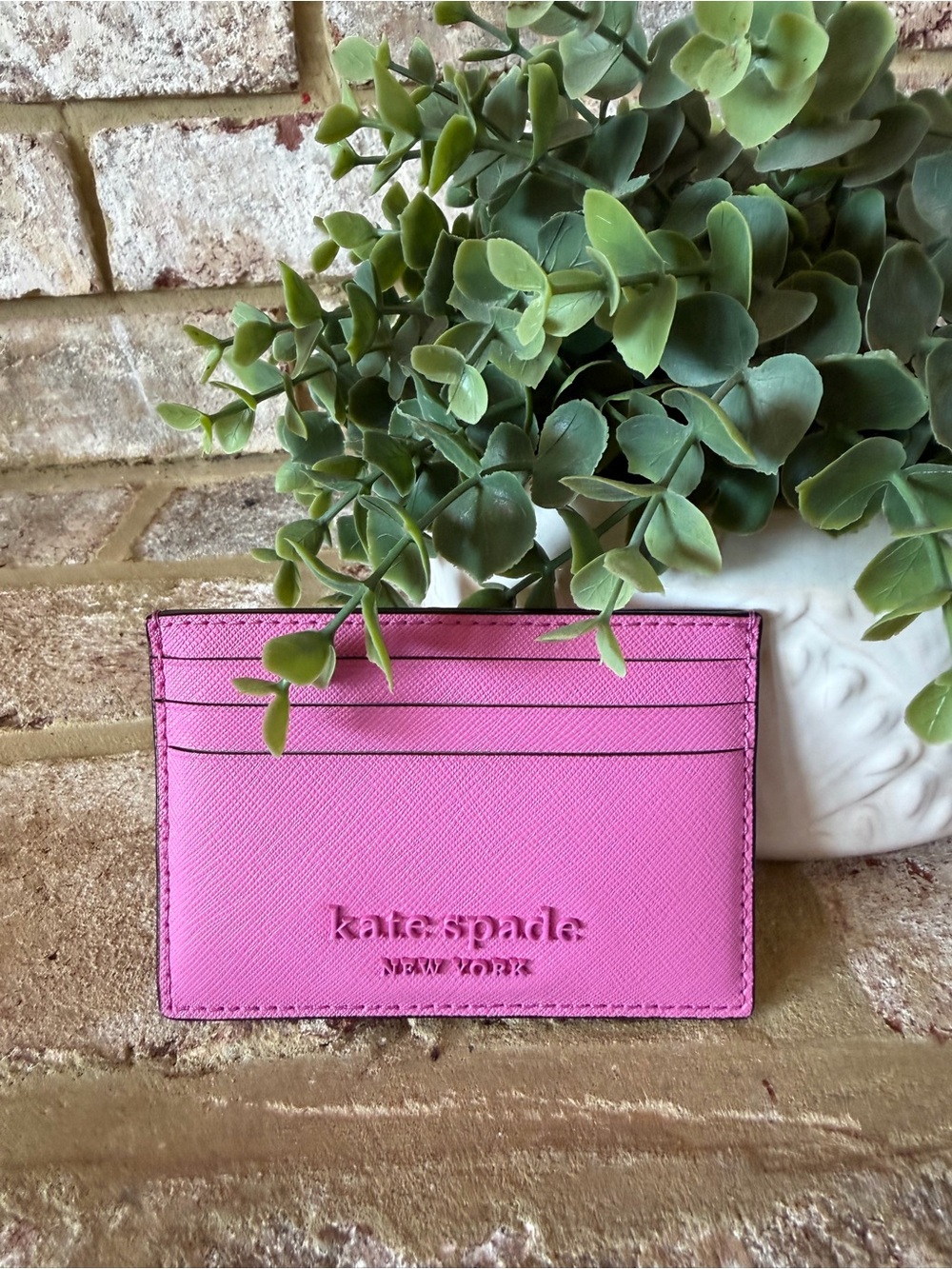 kate spade | Bright Pink Slim Card Case